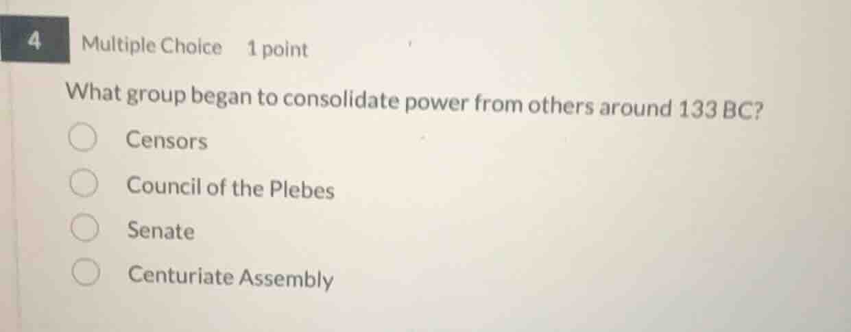 4 multiple choice 1 point what group began to consolidate power from ot…