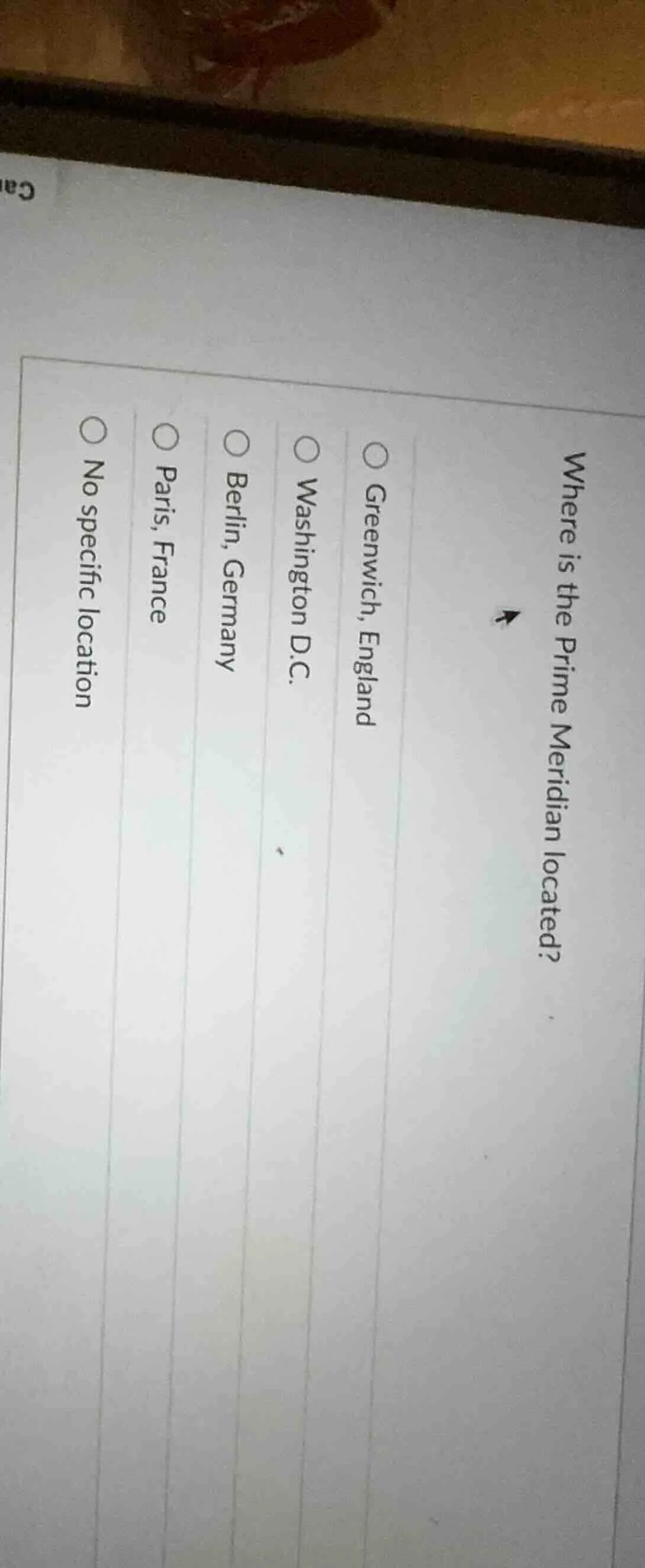 where is the prime meridian located? greenwich, england washington d.c.…