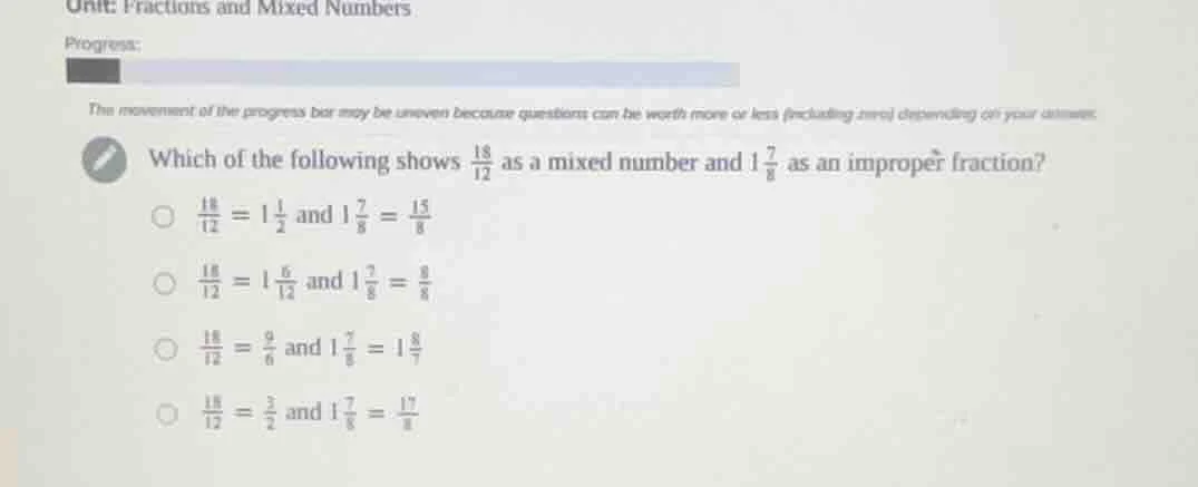 unit fractions and mixed numbers progress: the movement of the progress…