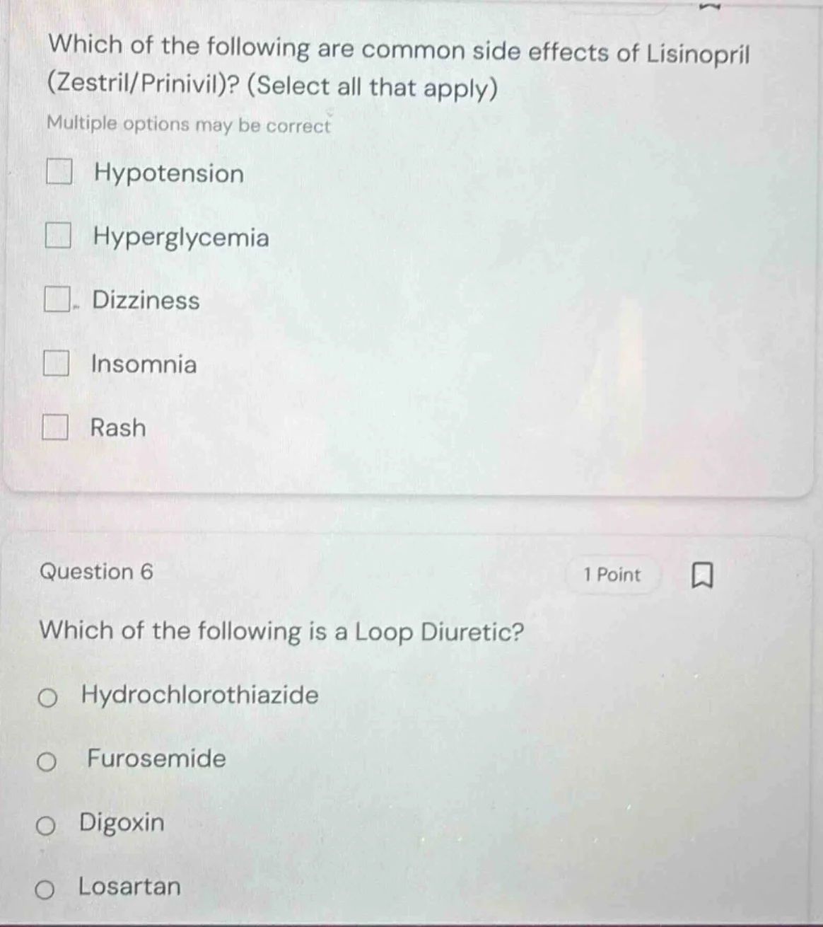 which of the following are common side effects of lisinopril (zestril/p…