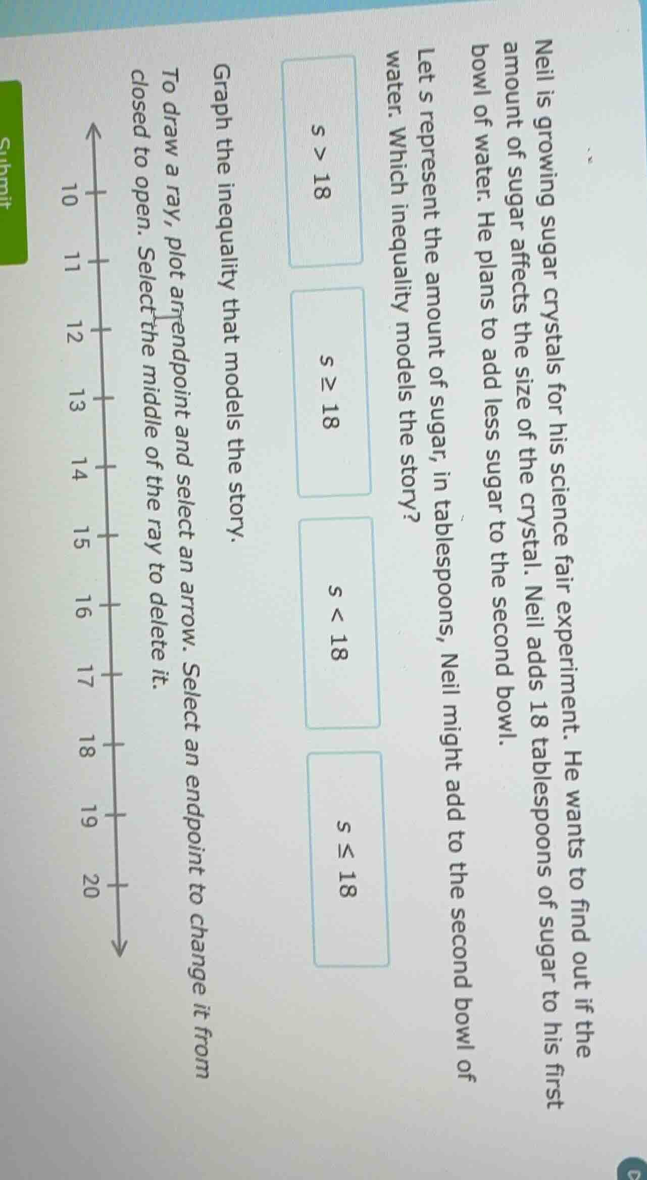 neil is growing sugar crystals for his science fair experiment. he want…