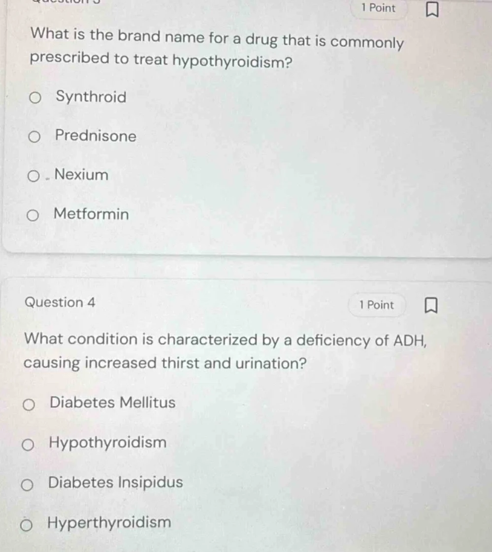 question 3 1 point what is the brand name for a drug that is commonly p…