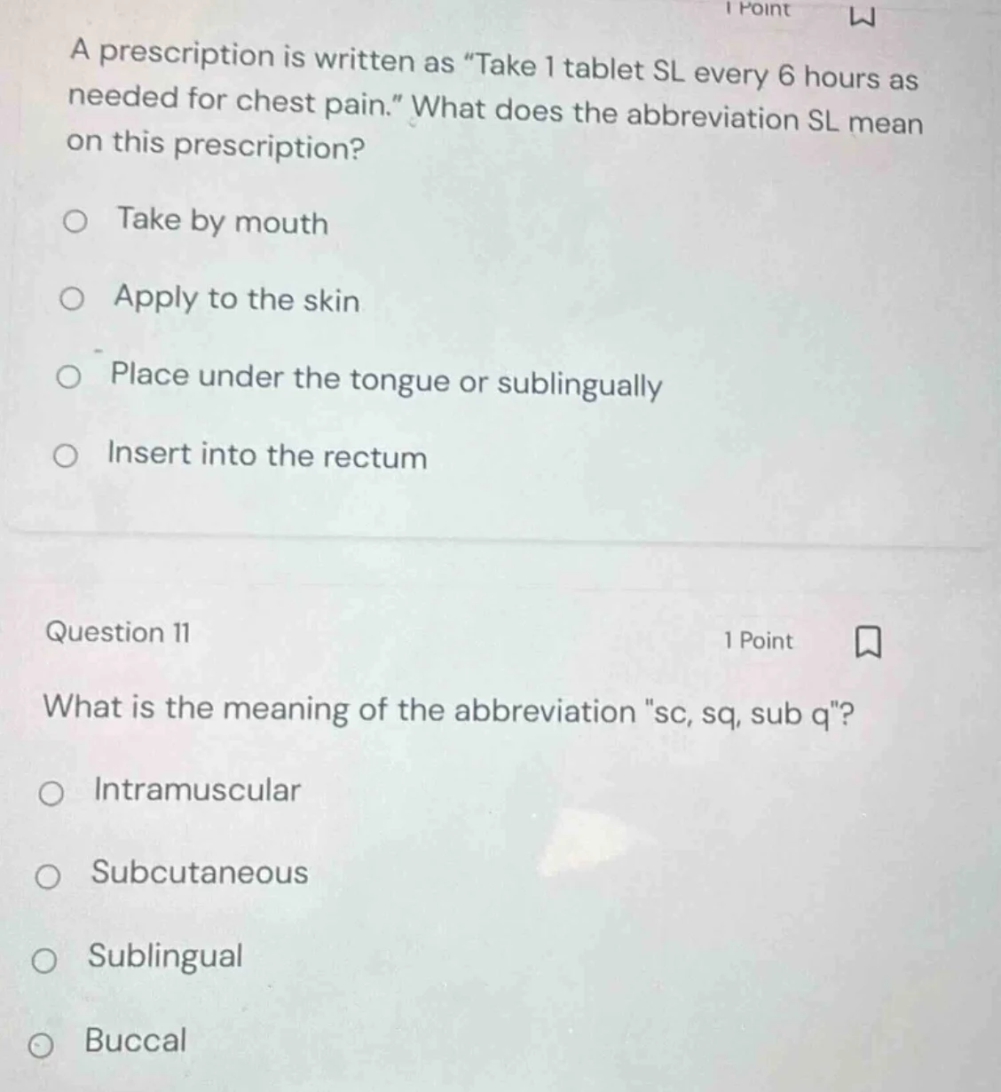 a prescription is written as \take 1 tablet sl every 6 hours as needed …