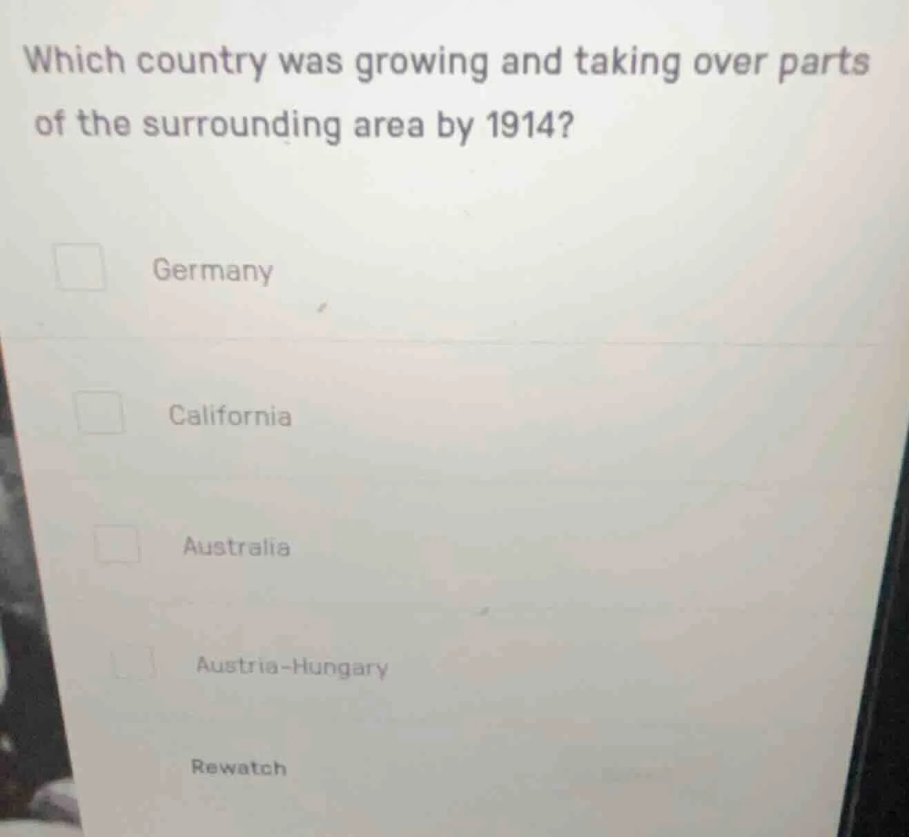 which country was growing and taking over parts of the surrounding area…