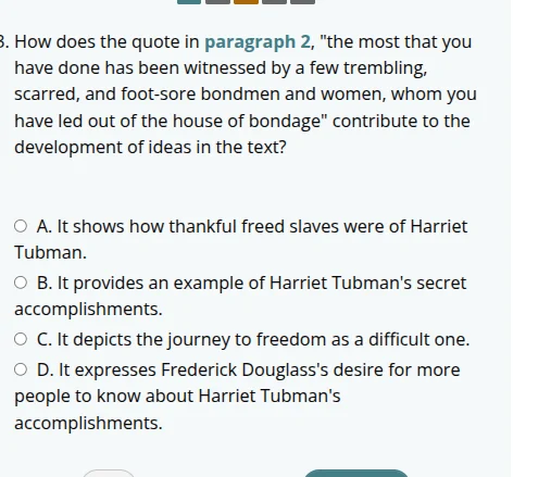 8. how does the quote in paragraph 2, \the most that you have done has …