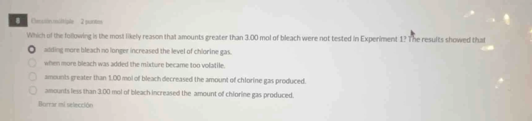 8 choice multiple 2 points which of the following is the most likely re…