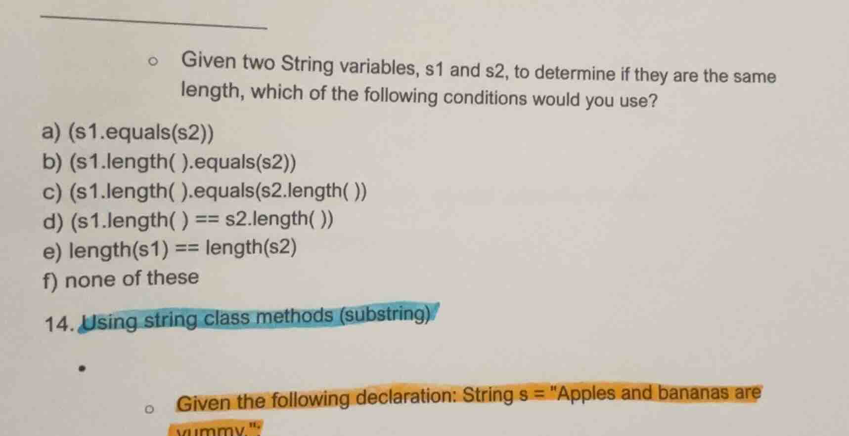 given two string variables, s1 and s2, to determine if they are the sam…