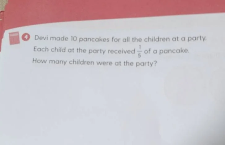 devi made 10 pancakes for all the children at a party. each child at th…
