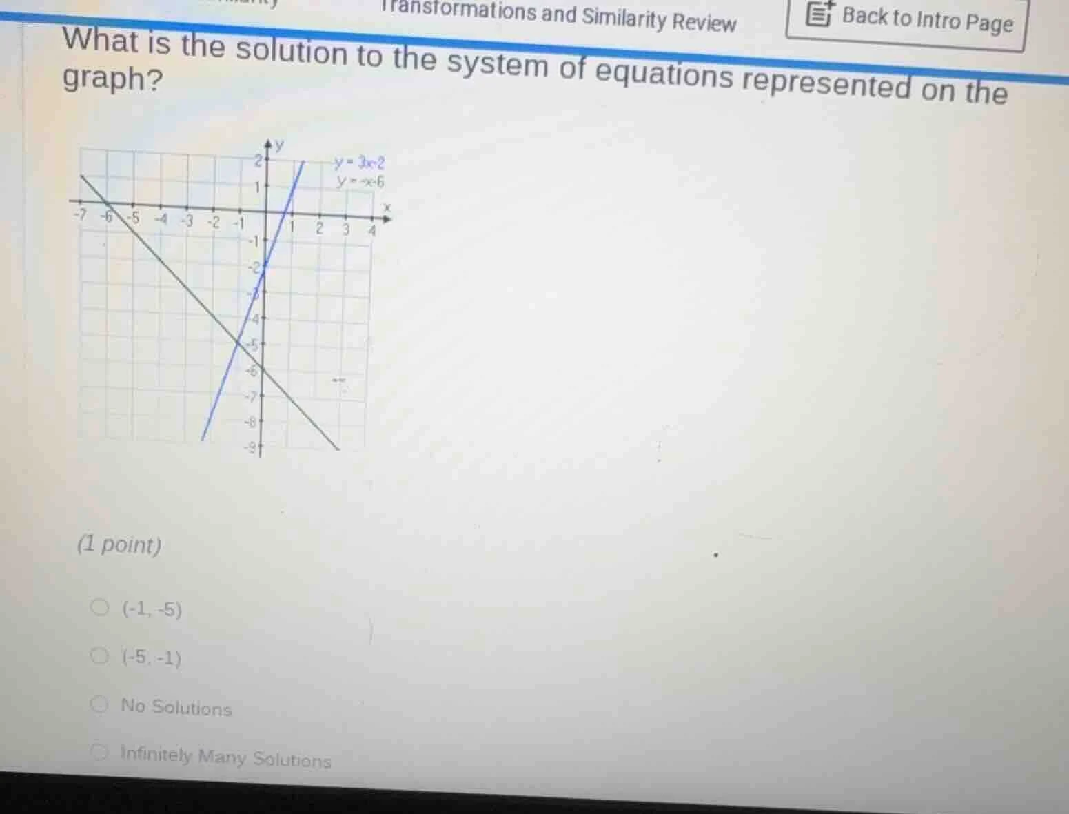 transformations and similarity review what is the solution to the syste…