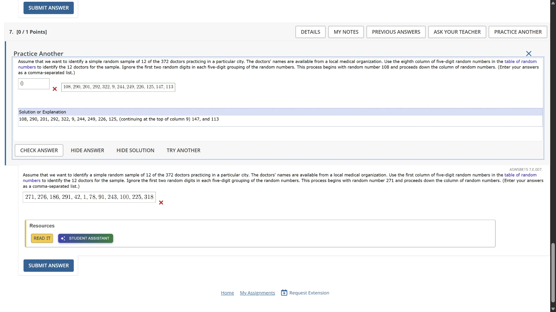 7. 0 / 1 points practice another assume that we want to identify a simp…