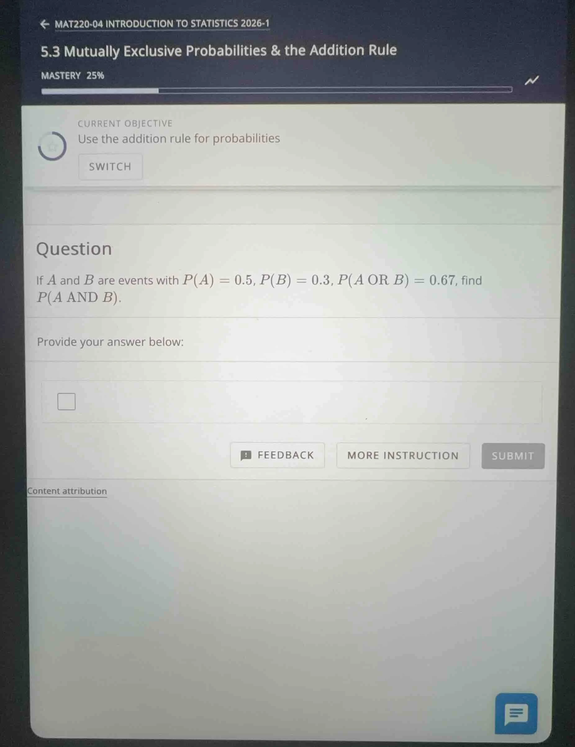 if ( a ) and ( b ) are events with ( p(a) = 0.5 ), ( p(b) = 0.3 ), ( p(…