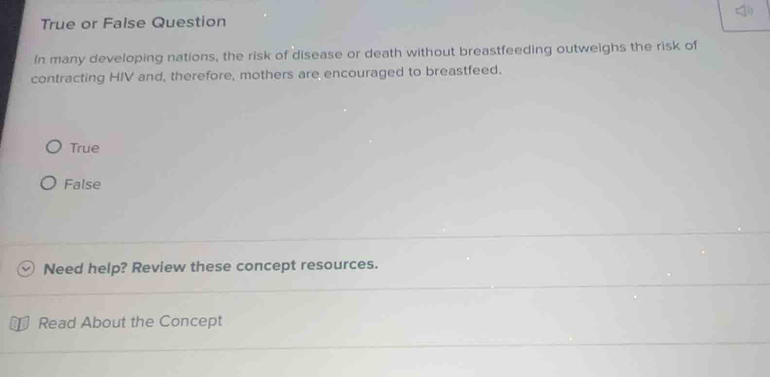 true or false question in many developing nations, the risk of disease …