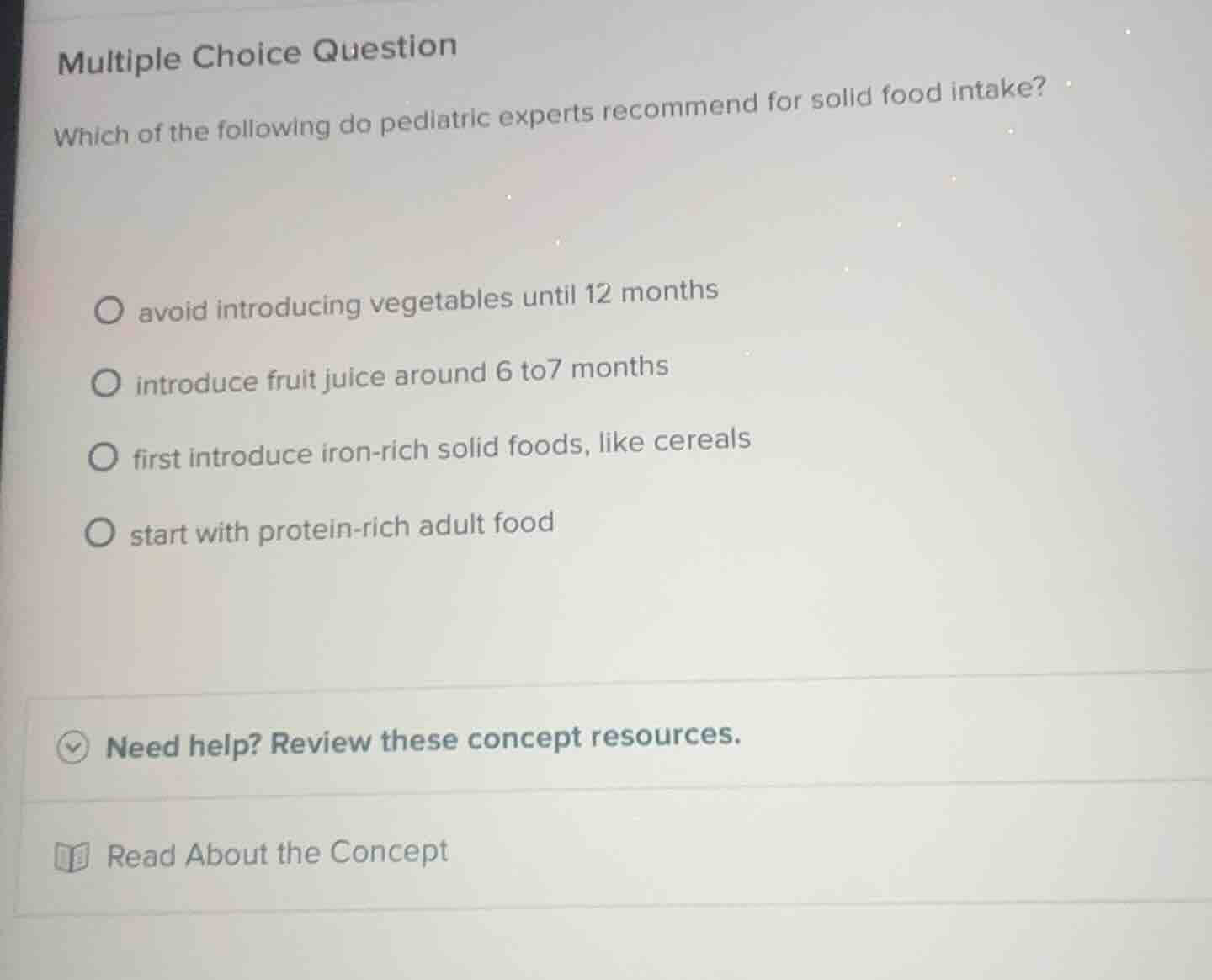 multiple choice question which of the following do pediatric experts re…