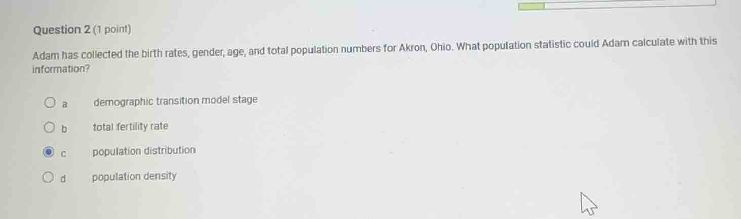 question 2 (1 point) adam has collected the birth rates, gender, age, a…