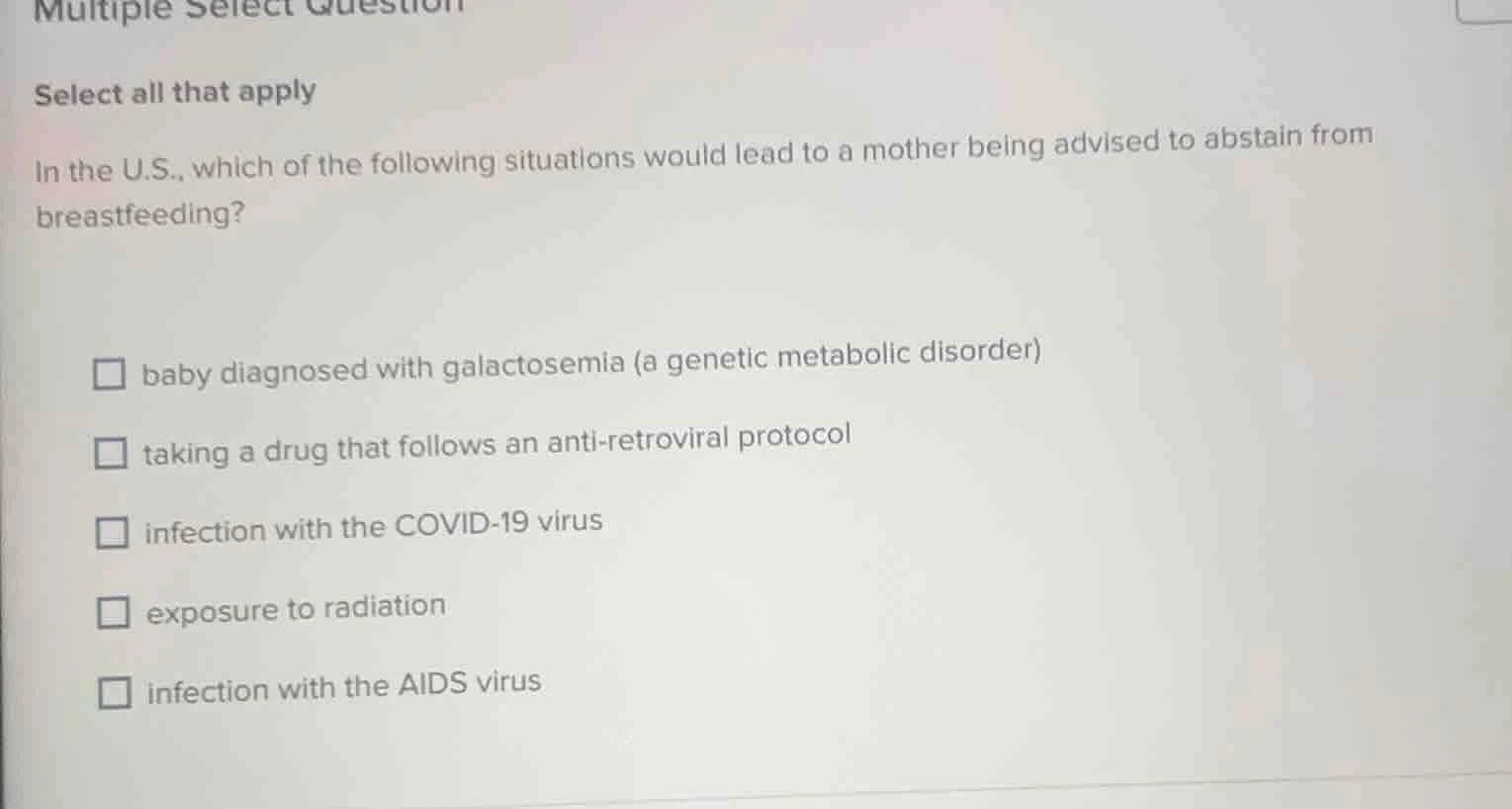 multiple select question select all that apply in the u.s., which of th…