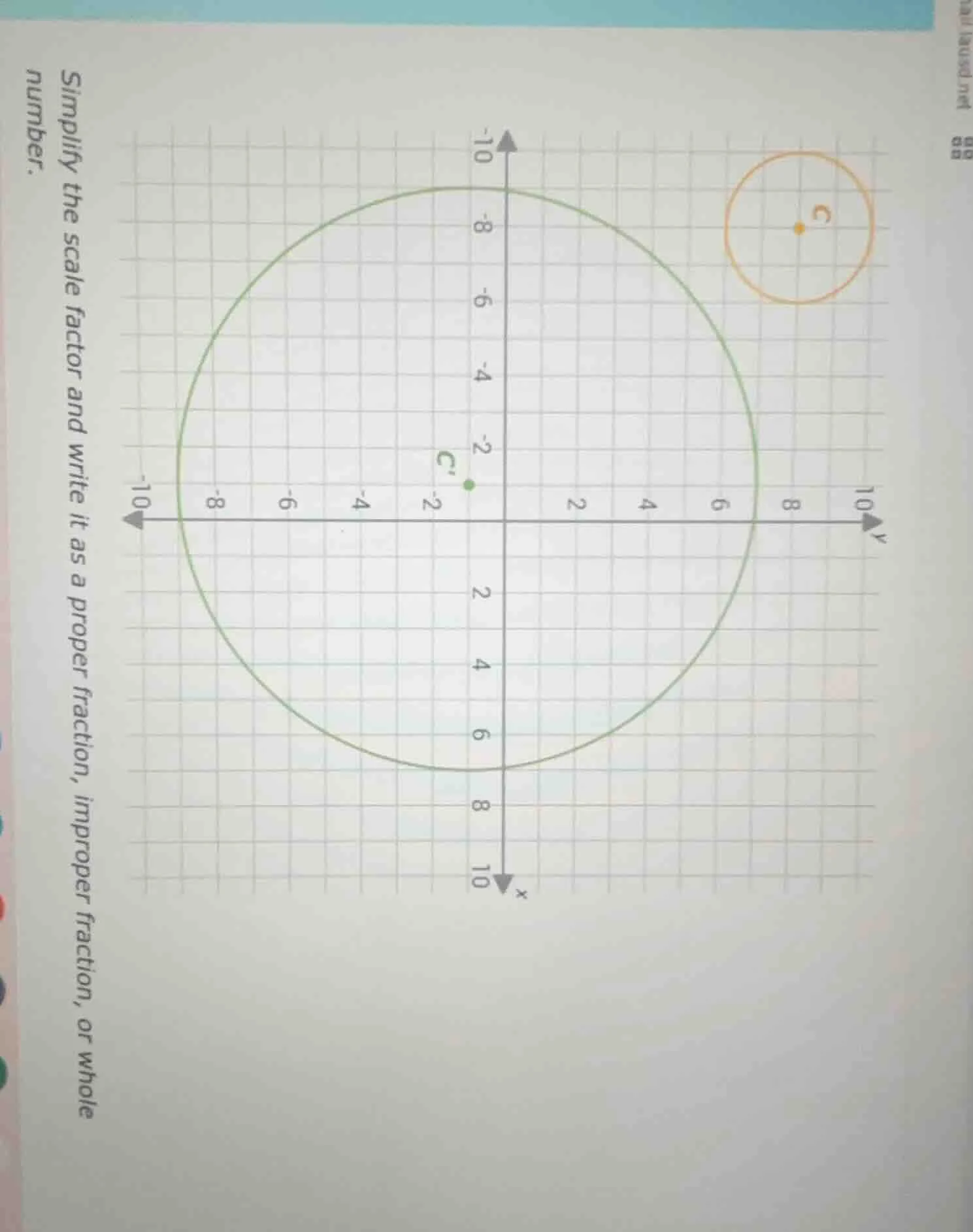simplify the scale factor and write it as a proper fraction, improper f…