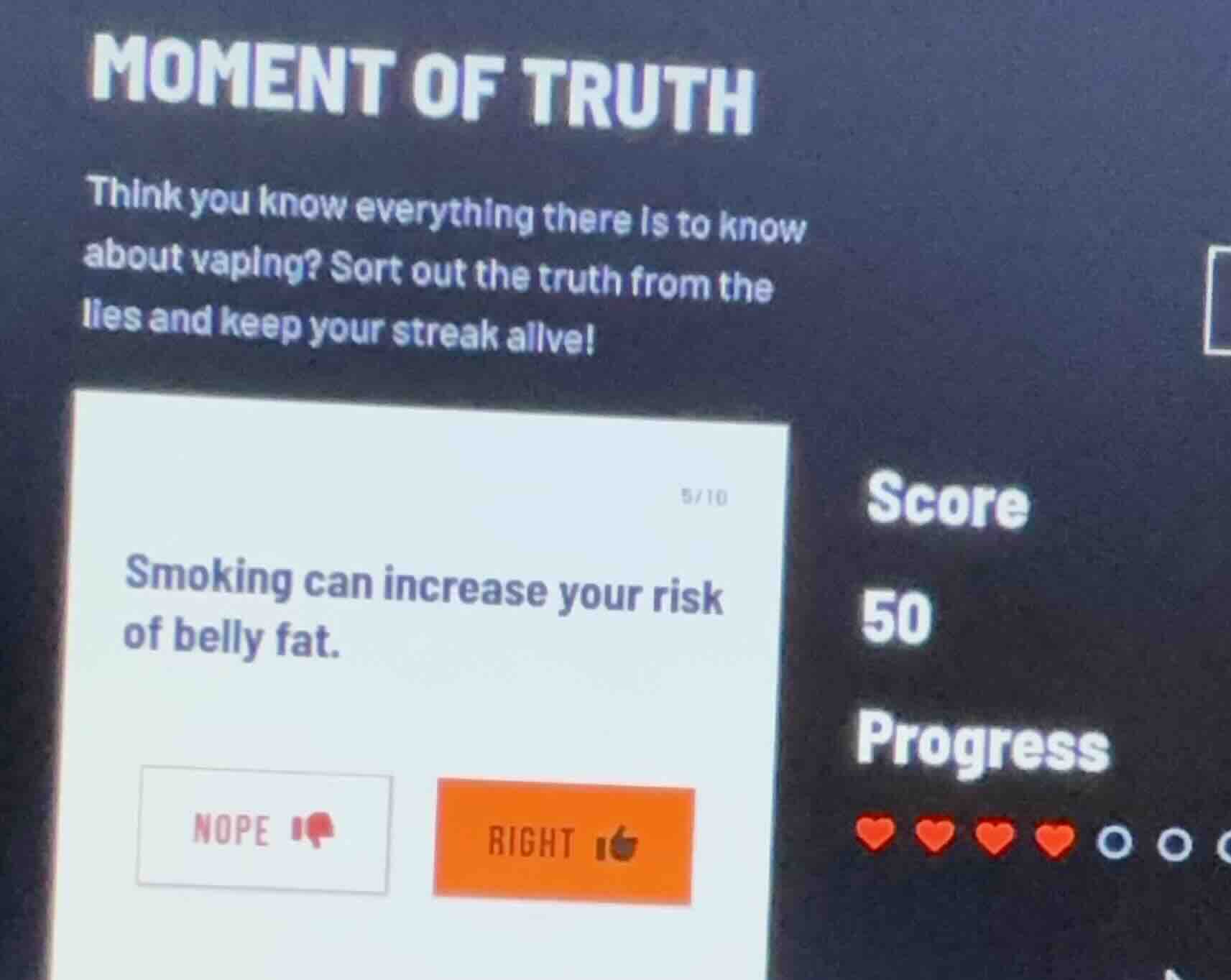 moment of truth think you know everything there is to know about vaping…