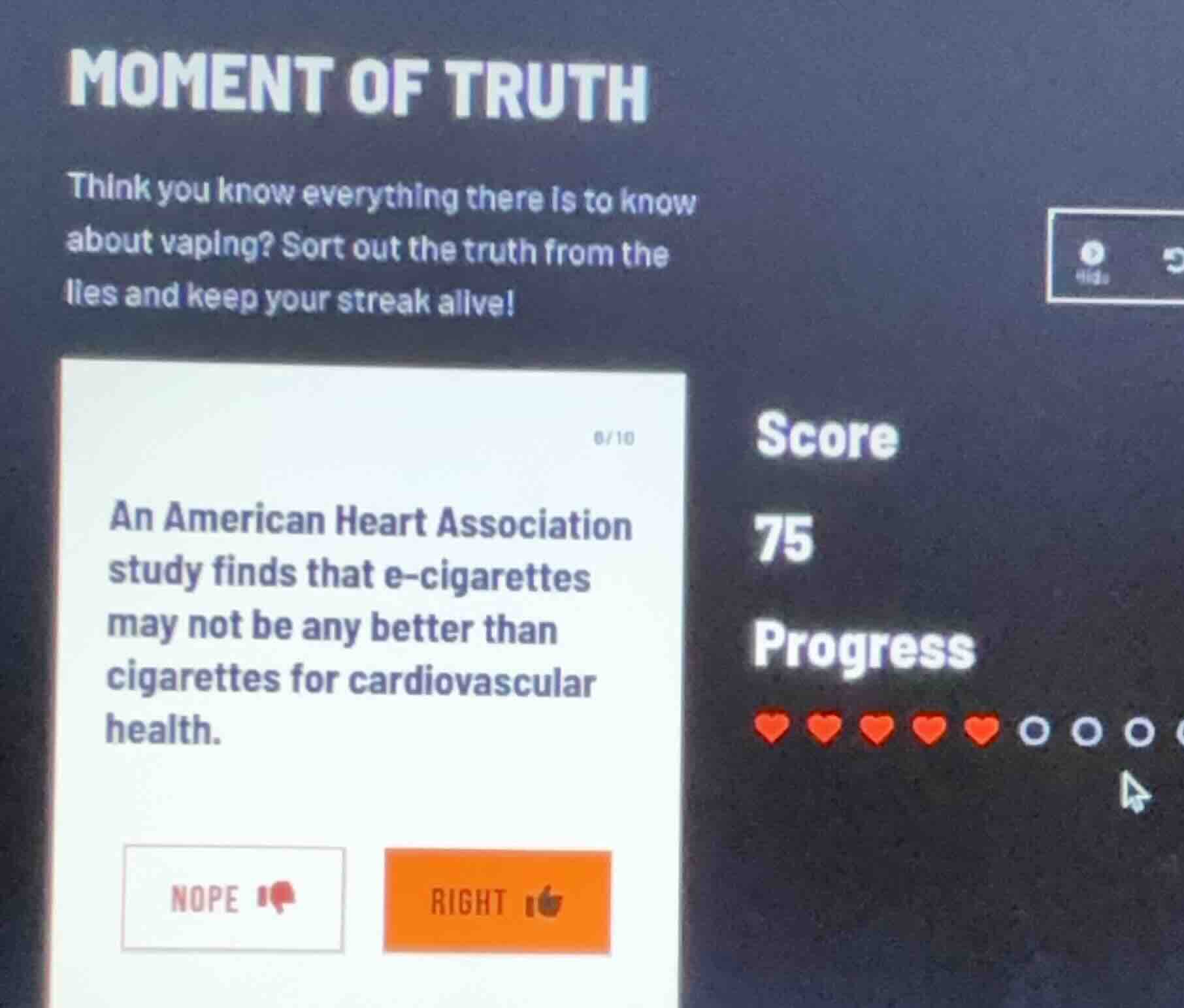 moment of truth think you know everything there is to know about vaping…