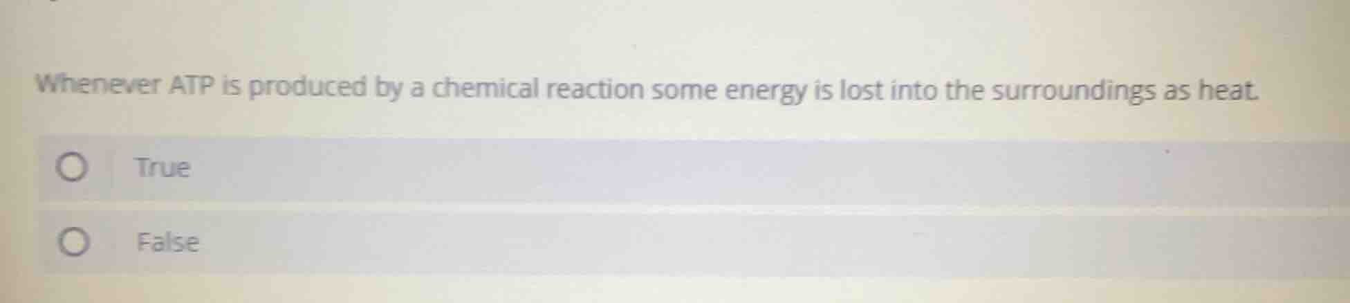 whenever atp is produced by a chemical reaction some energy is lost int…