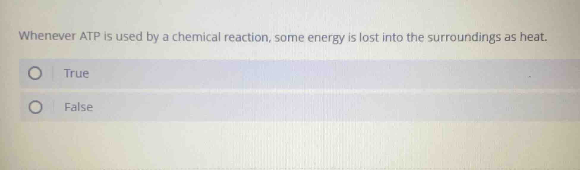 whenever atp is used by a chemical reaction, some energy is lost into t…