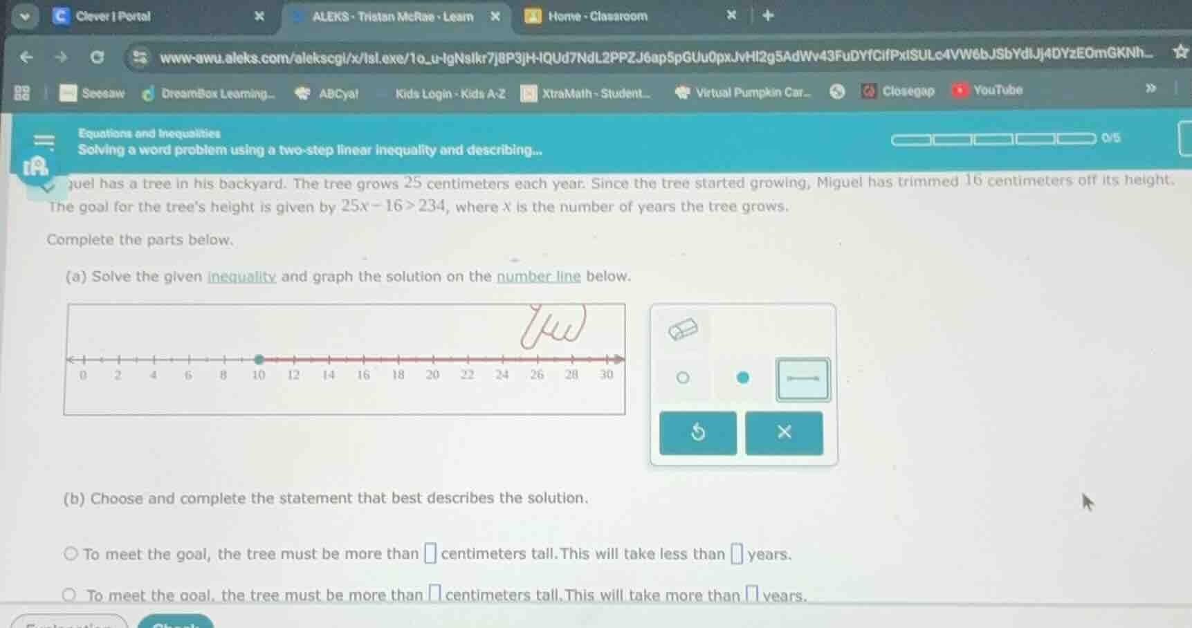 equations and inequalities solving a word problem using a two - step li…
