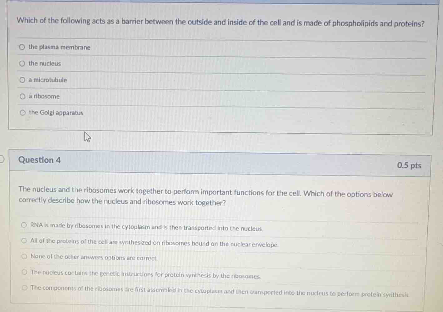 which of the following acts as a barrier between the outside and inside…