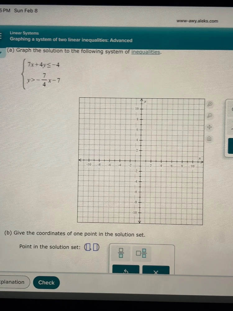 linear systems graphing a system of two linear inequalities: advanced (…