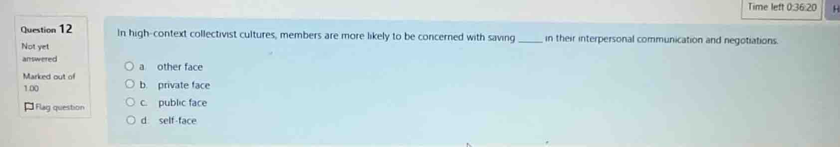 question 12 not yet answered marked out of 1.00 flag question in high -…