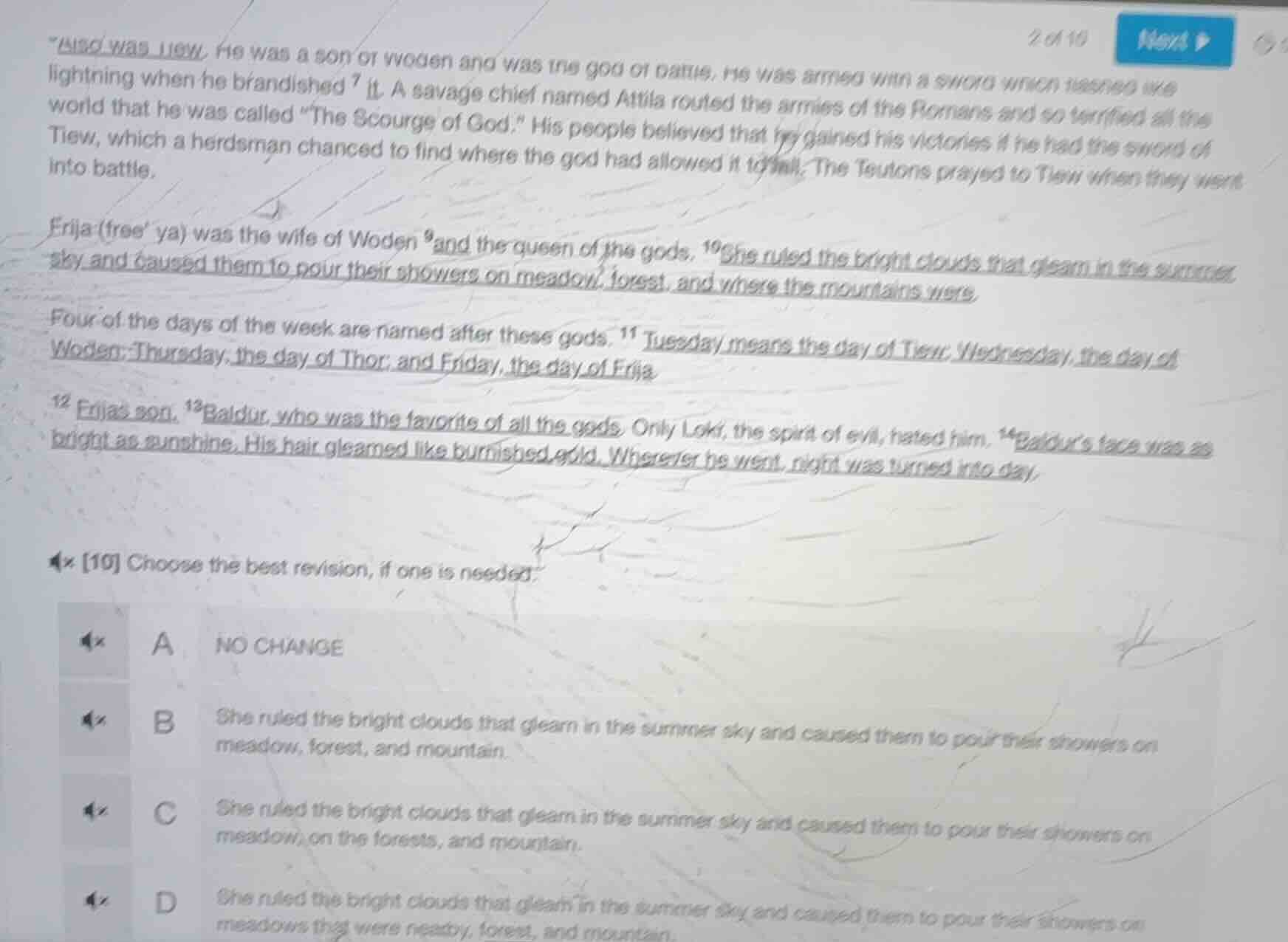 frija (free’ ya) was the wife of woden and the queen of the gods. she r…