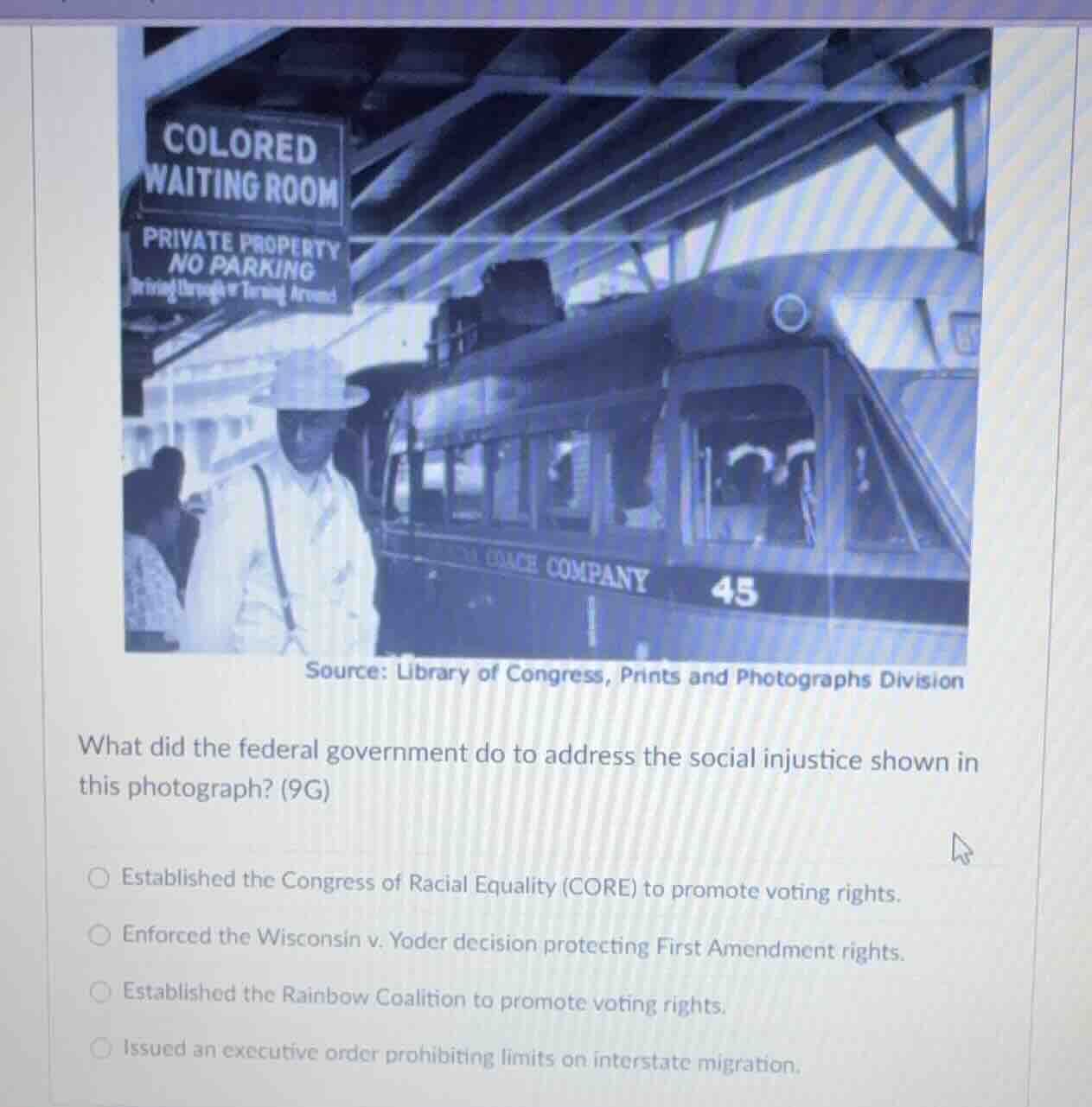 what did the federal government do to address the social injustice show…