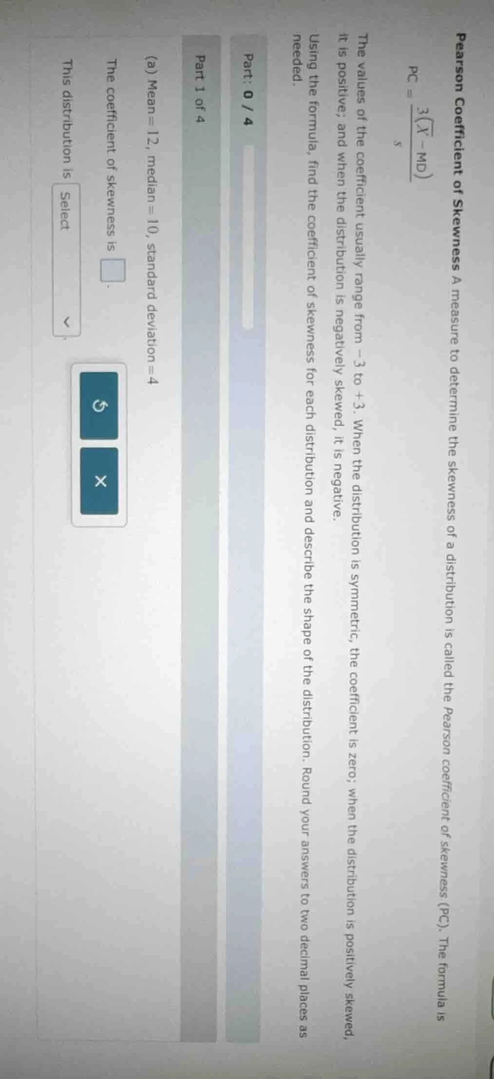 pearson coefficient of skewness a measure to determine the skewness of …