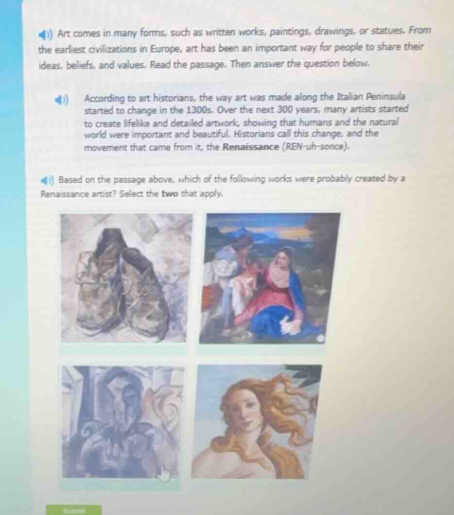 art comes in many forms, such as written works, paintings, drawings, or…