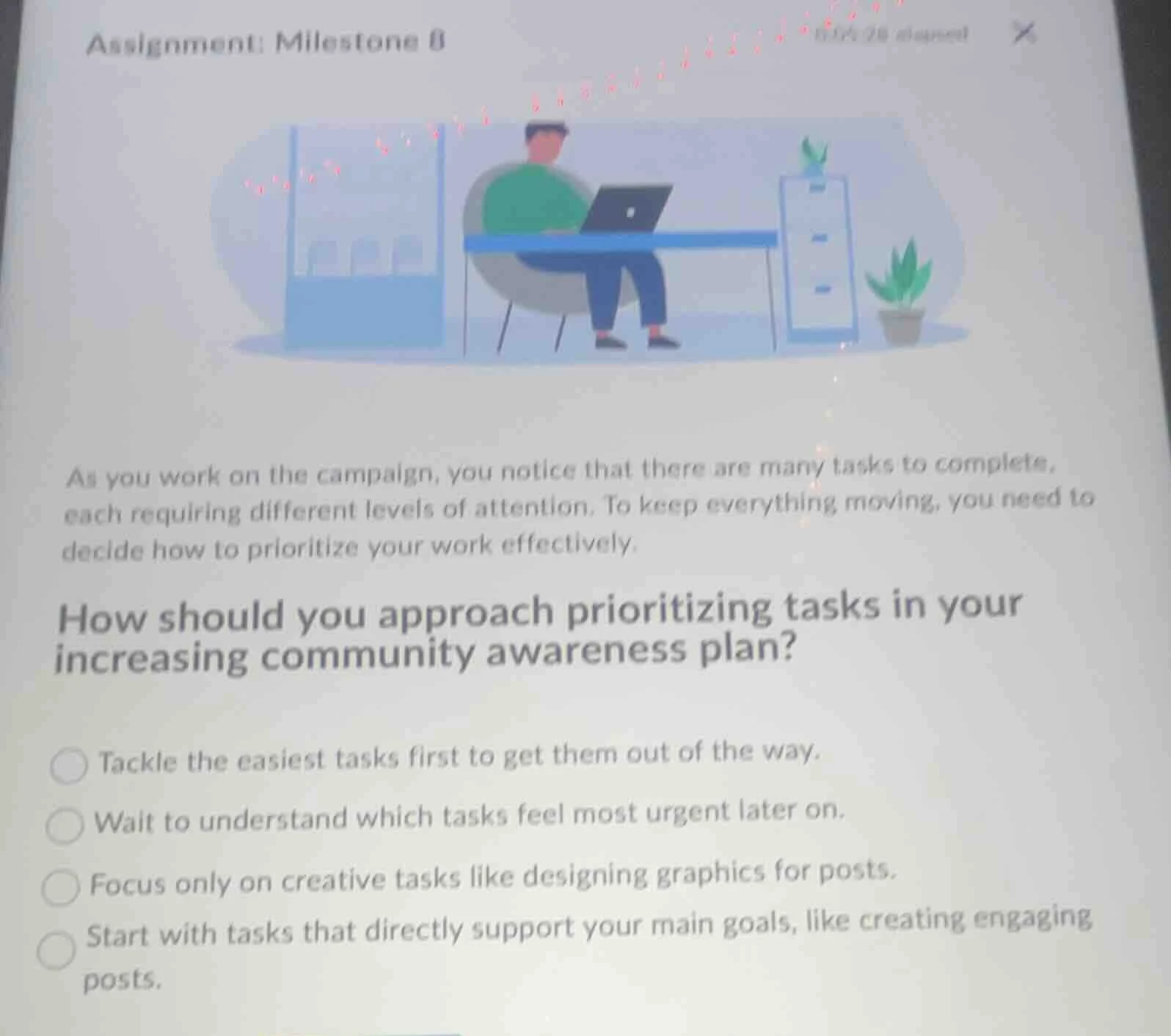 assignment: milestone 8 as you work on the campaign, you notice that th…