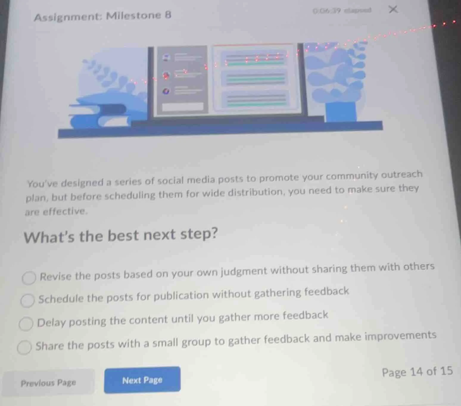 assignment: milestone 8 youve designed a series of social media posts t…