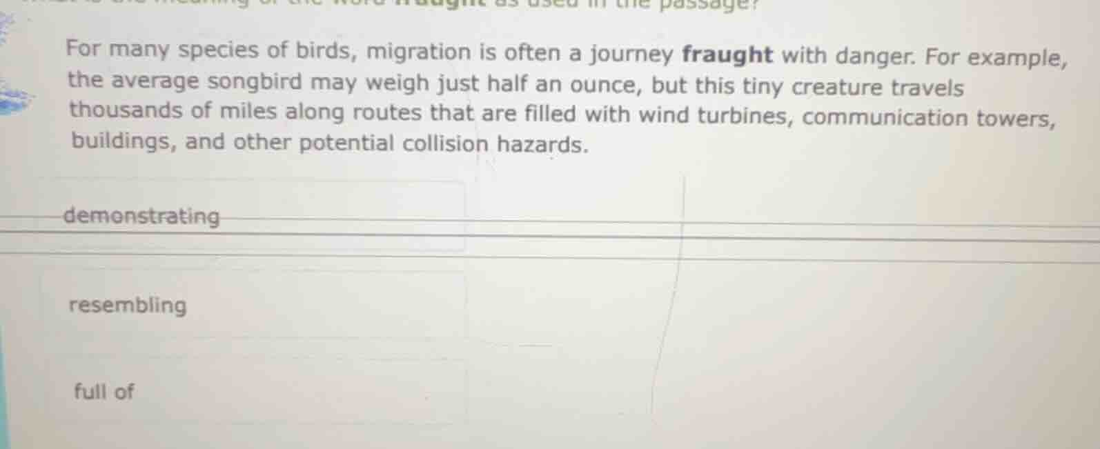 for many species of birds, migration is often a journey fraught with da…