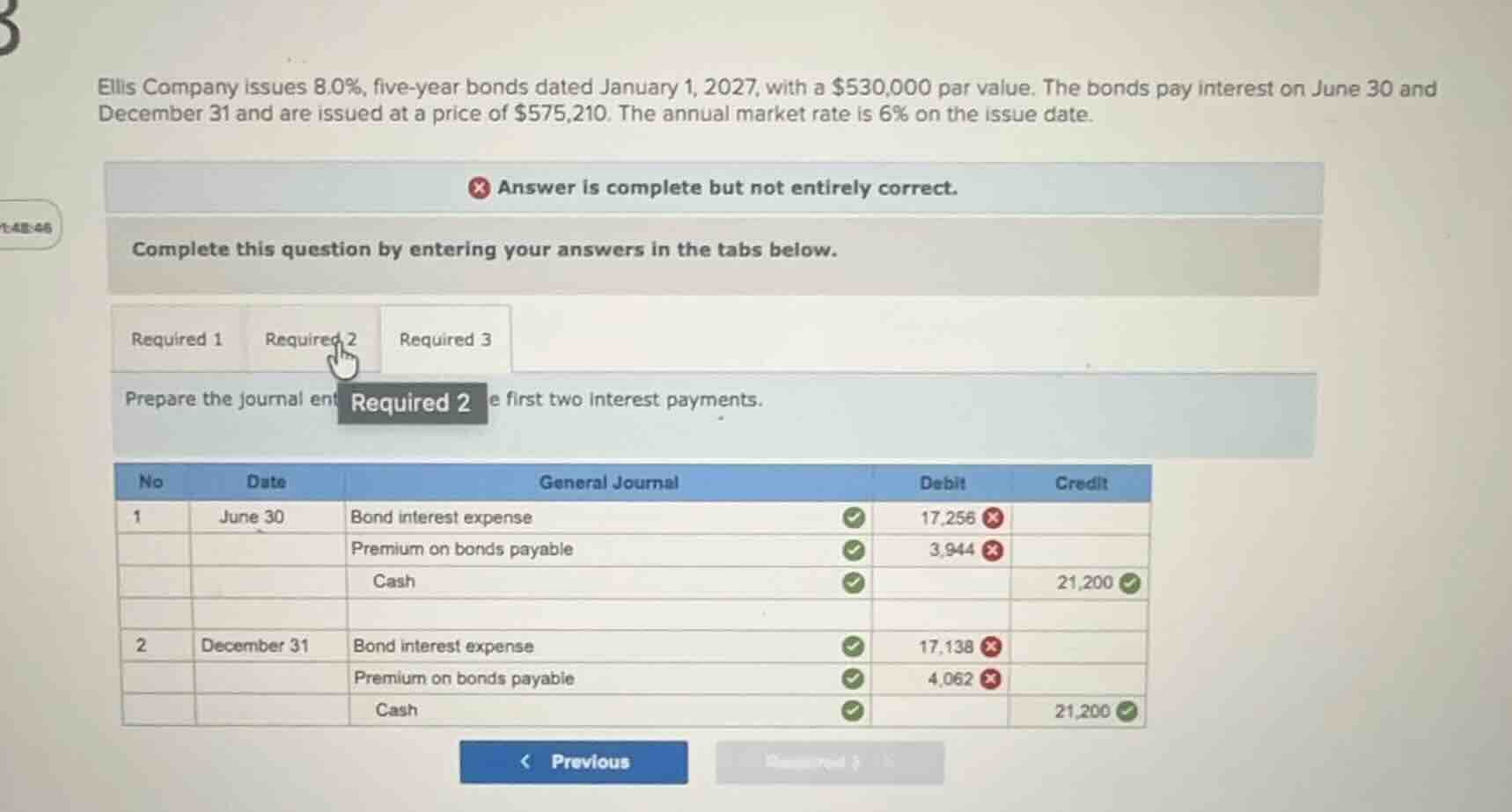 ellis company issues 8.0%, five-year bonds dated january 1, 2027, with …