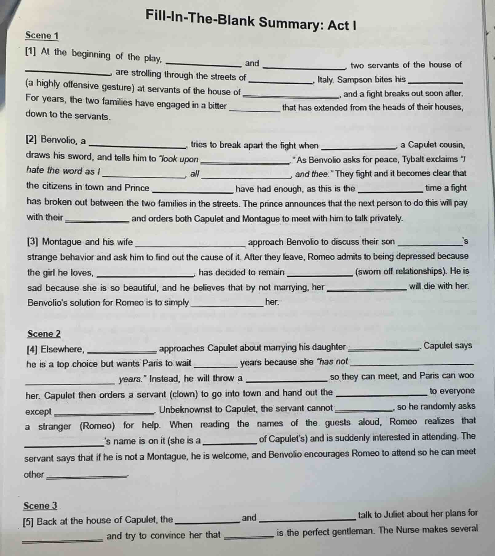 fill-in-the-blank summary: act i scene 1 1 at the beginning of the play…