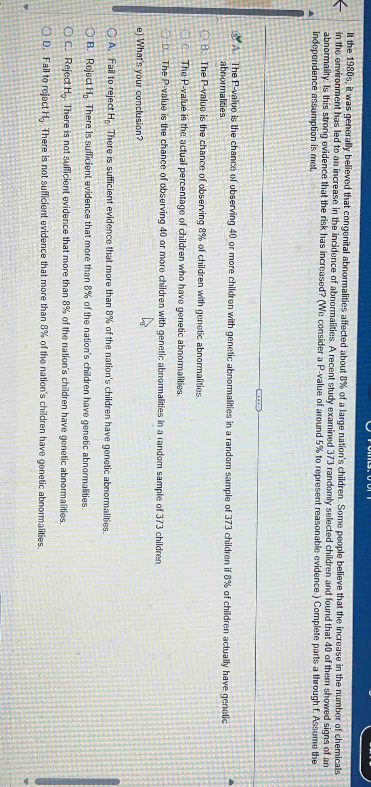 if the 1980s, it was generally believed that congenital abnormalities a…