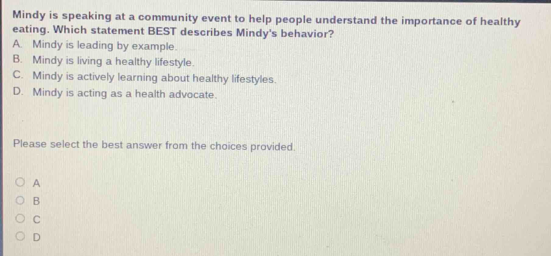 mindy is speaking at a community event to help people understand the im…