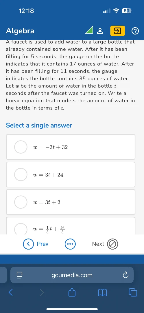 a faucet is used to add water to a large bottle that already contained …