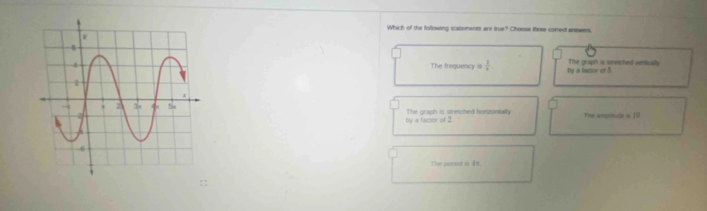 which of the following statements are true? choose three correct answer…