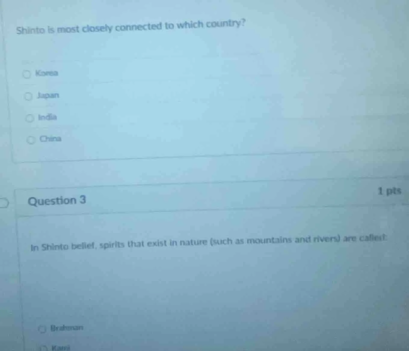 shinto is most closely connected to which country?○ korea○ japan○ india…