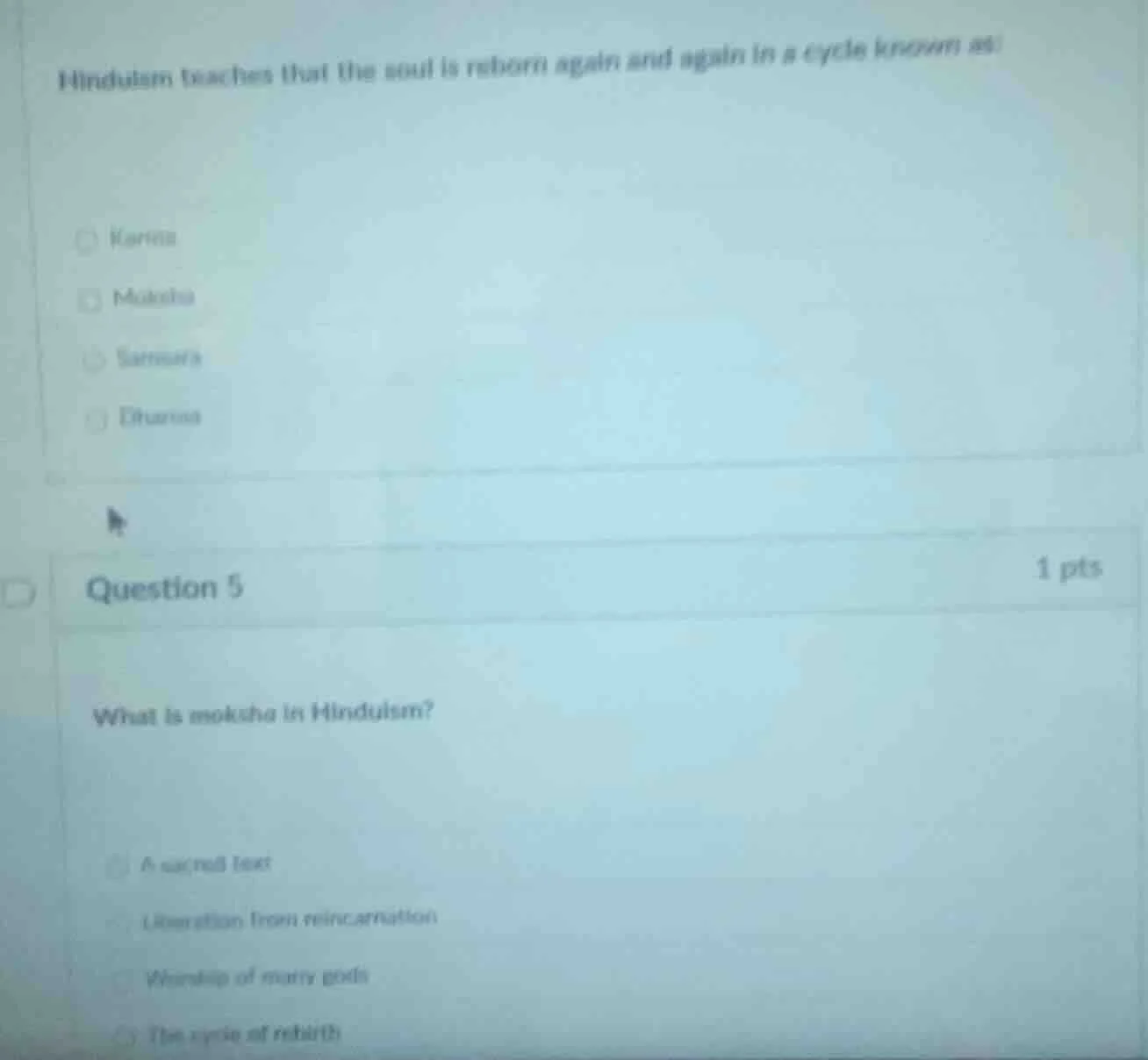 hinduism teaches that the soul is reborn again and again in a cycle kno…