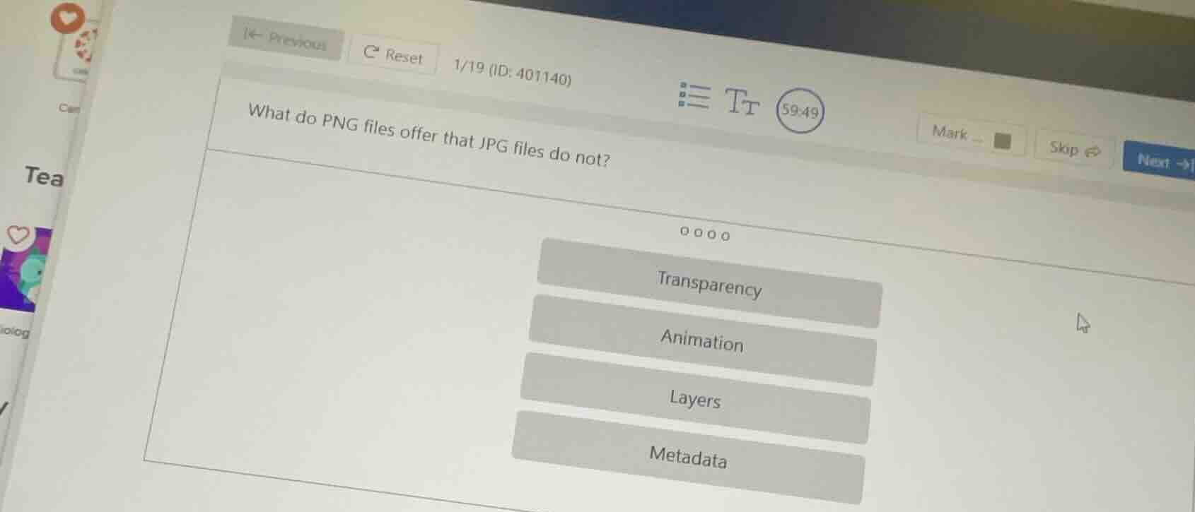 what do png files offer that jpg files do not? transparency animation l…