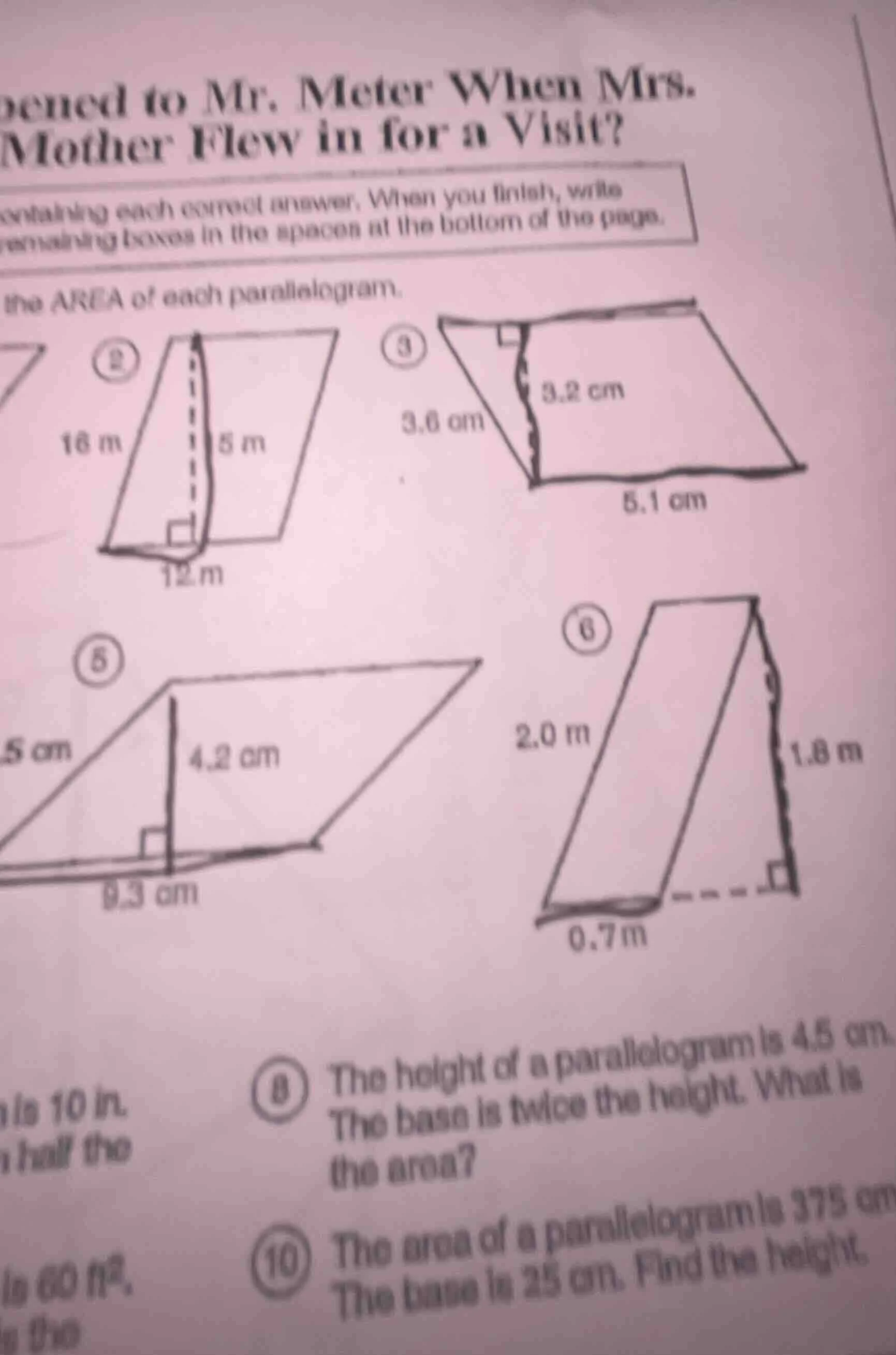 ened to mr. meter when mrs. mother flew in for a visit? containing each…