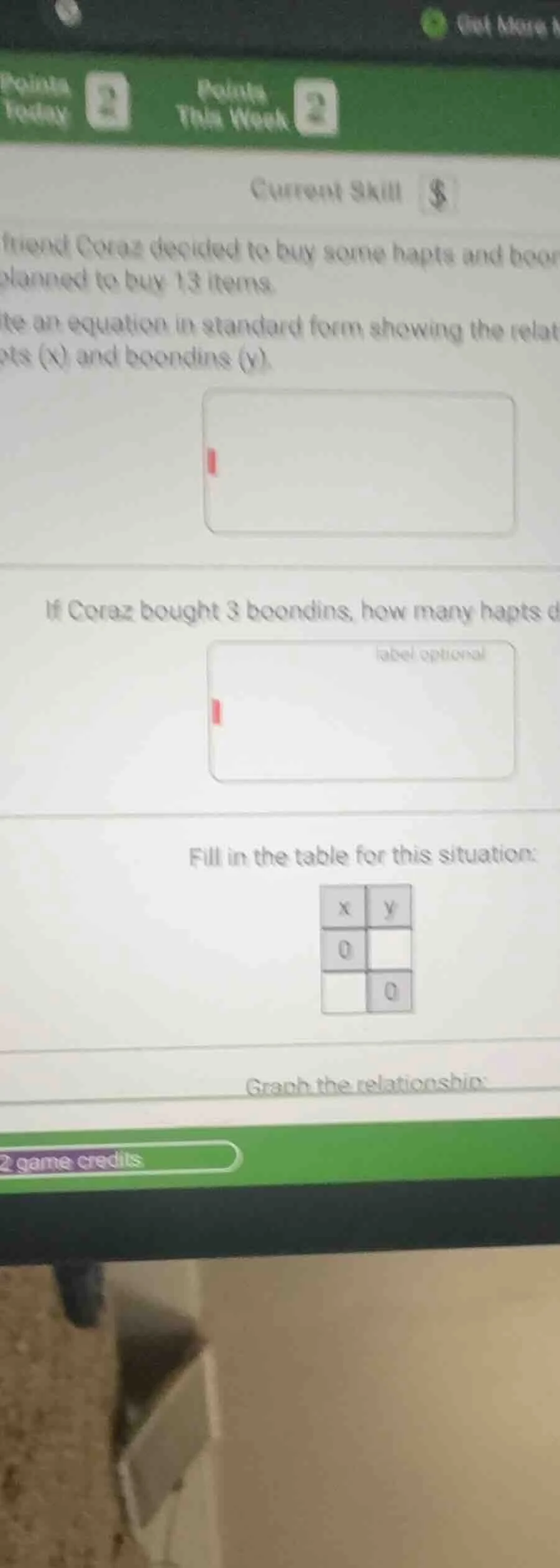 current skill $friend coraz decided to buy some hapts and boonplanned t…