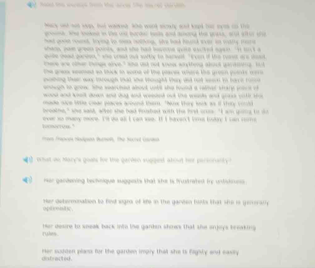 mary did not skip, but walked. she walked slowly and kept her eyes on t…