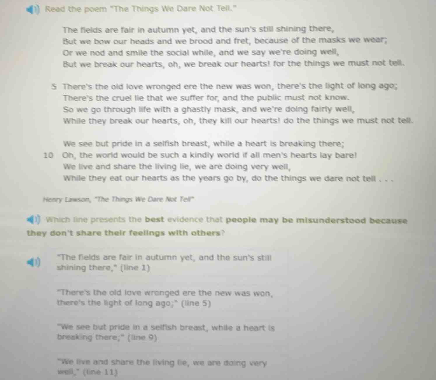 1) read the poem \the things we dare not tell.\the fields are fair in a…