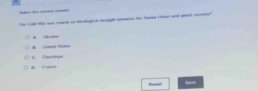 select the correct answer the cold war was mainly an ideological strugg…