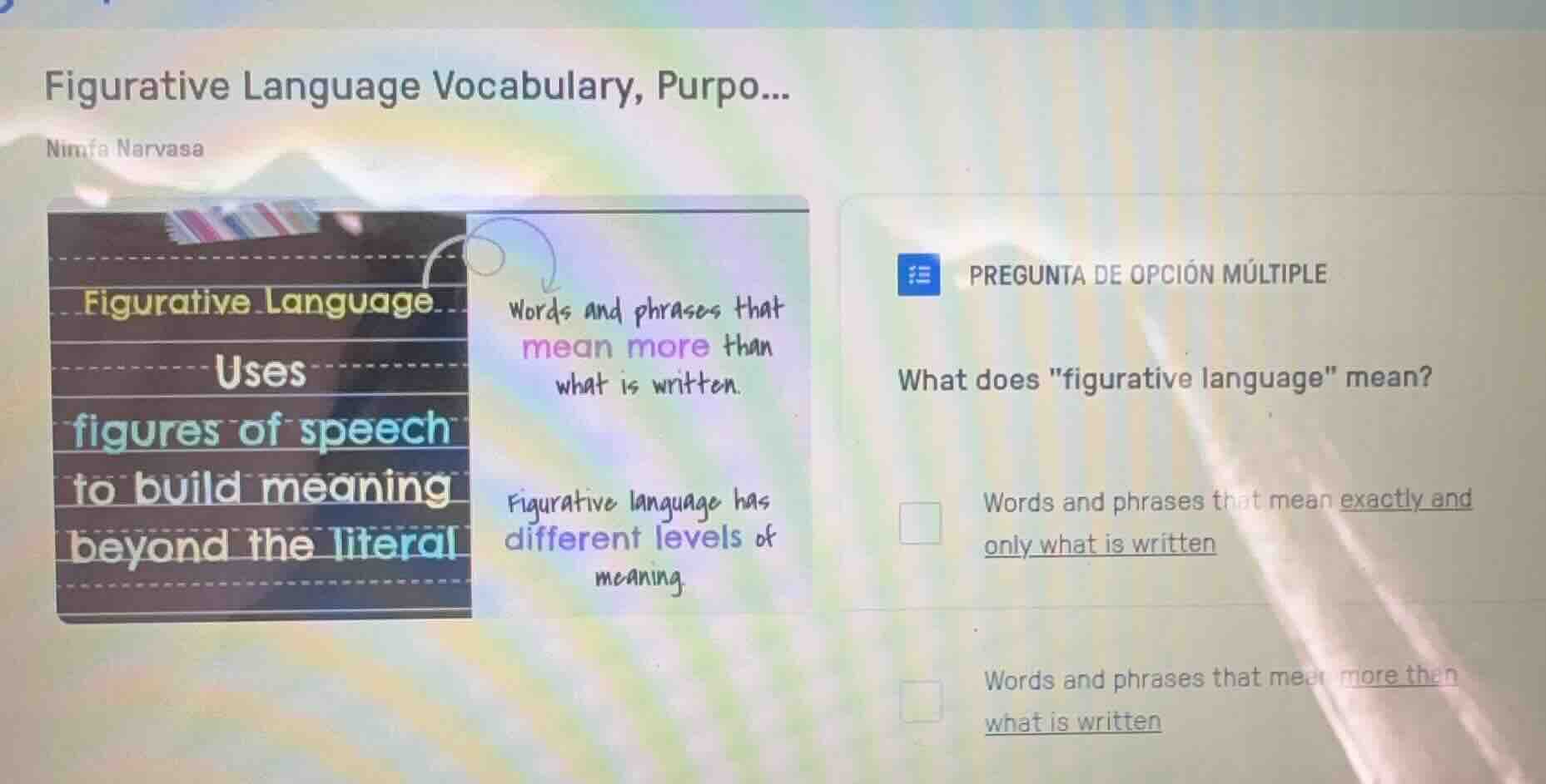 figurative language vocabulary, purpo...nimfa narvasafigurative languag…